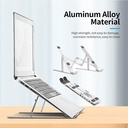 حامل الكمبيوتر المحمول والايباد قابل للطي والتعديل بـ 7 مستويات - Image 10