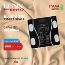 ميزان ذكي DENX DX1717 بتقنية البلوتوث لتحليل الجسم والدهون بدقة عالية - Image 7