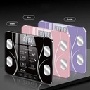 ميزان رقمي إلكتروني بتقنية البلوتوث وإضاءة LED لقياس الوزن لون (بنفسجي) - Image 7