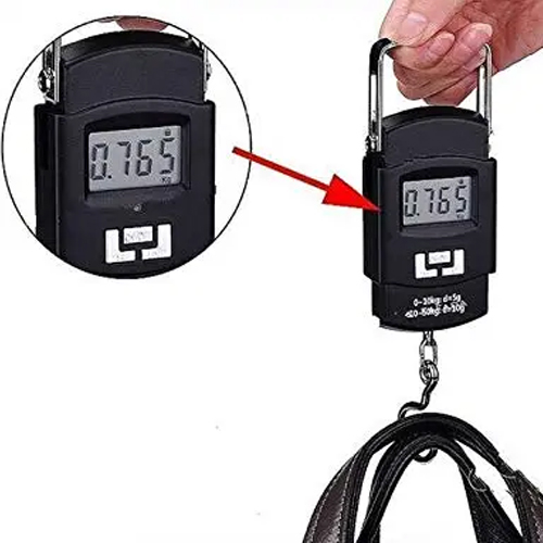 ميزان رقمي لوزن الحقائب باللون الاسود - Image 7