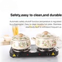 فرن كهربائي مسطح مزدوج PRIMO PLUS PR615 بقوة 2000 واط لون (أسود) - Image 4