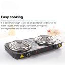 فرن كهربائي مسطح مزدوج PRIMO PLUS PR615 بقوة 2000 واط لون (أسود) - Image 5