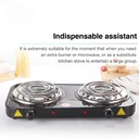 فرن كهربائي مسطح مزدوج PRIMO PLUS PR615 بقوة 2000 واط لون (أسود) - Image 6