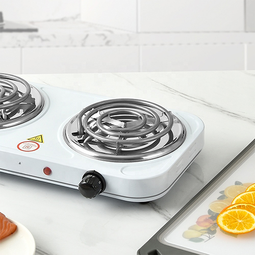 فرن كهربائي مسطح مزدوج PRIMO PLUS PR615 بقوة 2000 واط لون (أبيض) - Image 2