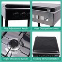 موقد غاز Primo Plus PR619  تصميم متين مع 4 شعلات مطلية بالمينا - Image 4