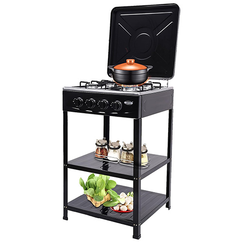 موقد غاز Primo Plus PR619  تصميم متين مع 4 شعلات مطلية بالمينا - Image 7