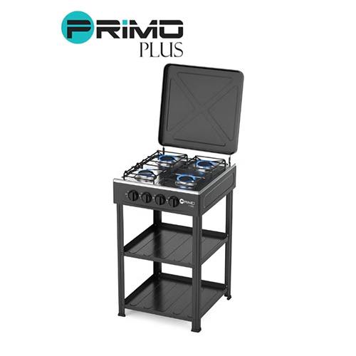 موقد غاز Primo Plus PR619  تصميم متين مع 4 شعلات مطلية بالمينا - Image 11