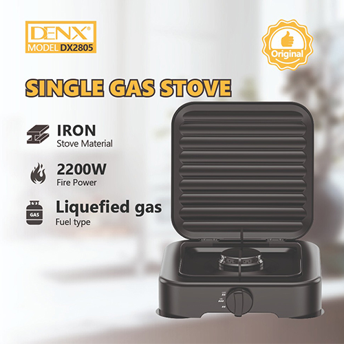 موقد غاز فردي DENX DX2805 بقوة 2200 واط للطهي المنزلي والخارجي - Image 2