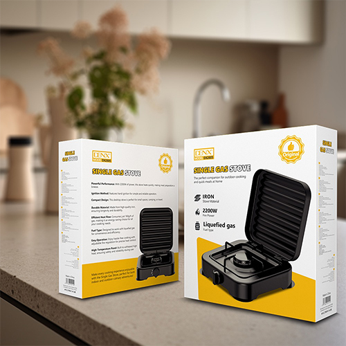 موقد غاز فردي DENX DX2805 بقوة 2200 واط للطهي المنزلي والخارجي - Image 4