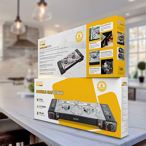 موقد غاز مزدوج DENX DX2802 بقوة 2200 واط × 2 للطهي في أي مكان - Image 8