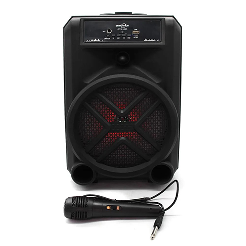 مكبر صوت GTS-1630 مع ميكروفون سلكي مدمج (احمر) - Image 6
