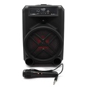 مكبر صوت GTS-1630 مع ميكروفون سلكي مدمج (احمر) - Image 6