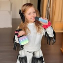 جهاز كاريوكي للأطفال مع مكبر صوت بلوتوث محمول K1L مع ميكروفونين لاسلكيين لون (أزرق) - Image 3