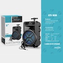 مكبر صوت GTS-1630 مع ميكروفون سلكي مدمج (ازرق) - Image 2