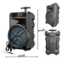 مكبر صوت GTS-1630 مع ميكروفون سلكي مدمج (ازرق) - Image 3