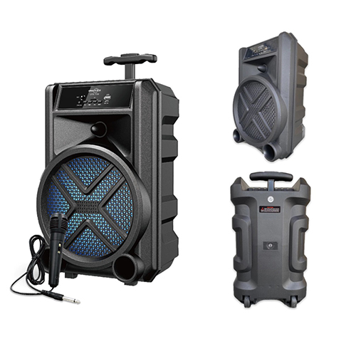 مكبر صوت GTS-1630 مع ميكروفون سلكي مدمج (ازرق) - Image 6