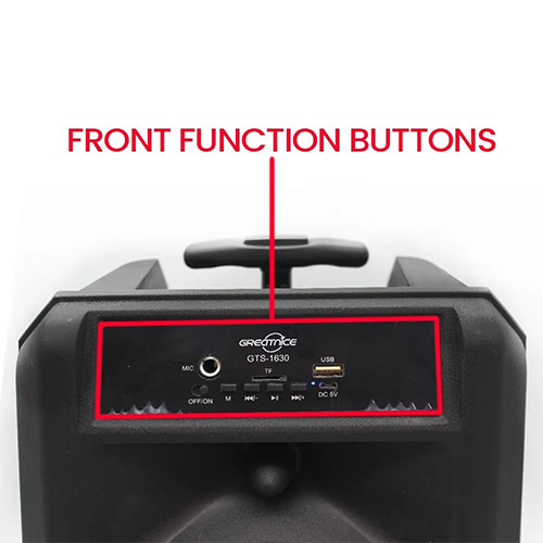 مكبر صوت GTS-1630 مع ميكروفون سلكي مدمج (ازرق) - Image 10