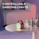 جهاز كاريوكي للأطفال مع مكبر صوت بلوتوث محمول K1L مع ميكروفونين لاسلكيين لون (بينك) - Image 10