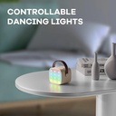 جهاز كاريوكي للأطفال مع مكبر صوت بلوتوث محمول K1L مع ميكروفونين لاسلكيين لون (بيج) - Image 7