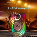 مكبر الصوت GTS-1802 بتقنية البلوتوث وإضاءة RGB مع ميكروفون سلكي - Image 2