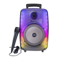 مكبر الصوت GTS-1802 بتقنية البلوتوث وإضاءة RGB مع ميكروفون سلكي - Image 4