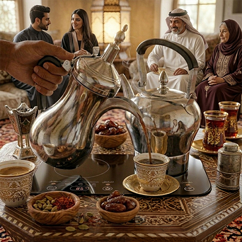 طقم DENX DX3410 الكهربائي للقهوة والشاي 1600 واط ستانلس ستيل 304 - Image 7