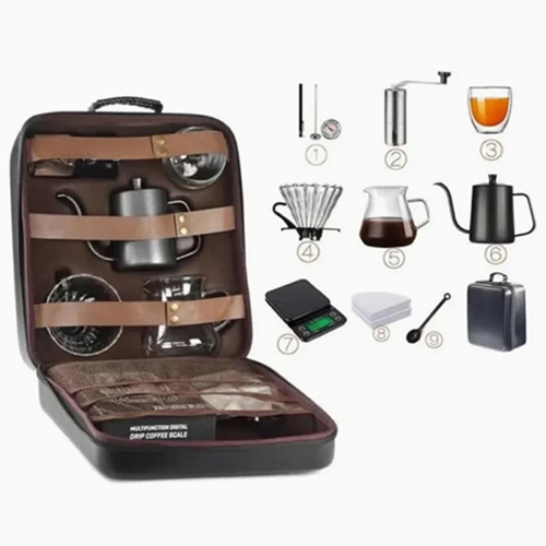 شنطة قهوة متكاملة 12 قطعة primo plus PR500 طقم باريستا احترافي للسفر - Image 4