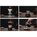 إبريق تقديم قهوة V60 زجاجي 600 مل سيرفر مقاوم للحرارة بتصميم عصري - Image 2