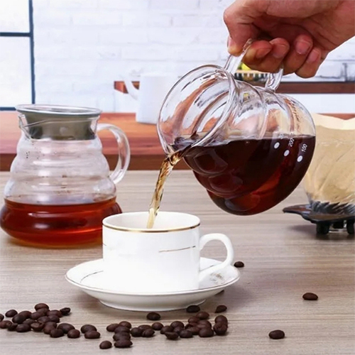 إبريق تقديم قهوة V60 زجاجي 600 مل سيرفر مقاوم للحرارة بتصميم عصري - Image 5