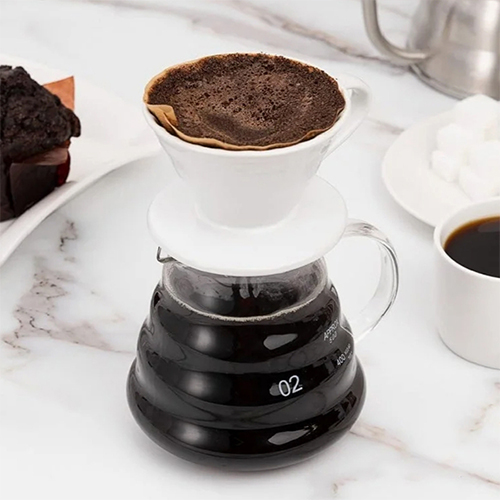 إبريق تقديم قهوة V60 زجاجي 600 مل سيرفر مقاوم للحرارة بتصميم عصري - Image 6
