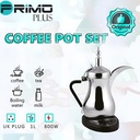دلة primo plus PR620 الكهربائية 1 لتر لتحضير القهوة والشاي والحليب - Image 4