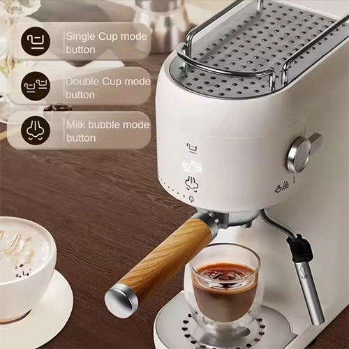 ماكينة تحضير القهوة 2 في 1 DENX DX3417 بضغط 20 بار وسعة 1000 مل - Image 9