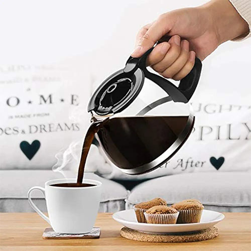 ماكينة قهوة DENX DX3415 بسعة 1.5 لتر وقوة 900 واط، تسخين سريع وفلتر - Image 10