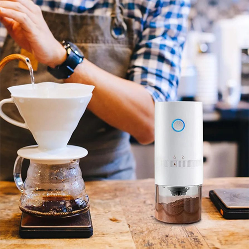 مطحنة قهوة محمولة Primo Plus اللون ابيض - Image 5