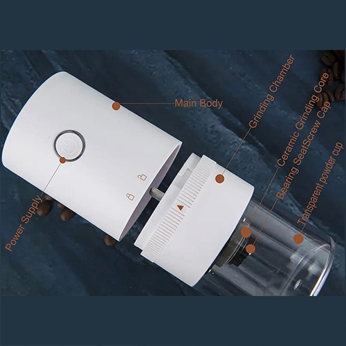 مطحنة قهوة محمولة Primo Plus اللون ابيض - Image 12