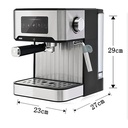 ماكينة صنع القهوة والإسبريسو DENX DX1770 بقوة 850 واط وسعة 1.6 لتر - Image 3