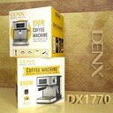 ماكينة صنع القهوة والإسبريسو DENX DX1770 بقوة 850 واط وسعة 1.6 لتر - Image 12
