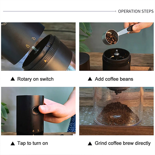 مطحنة قهوة محمولة Primo Plus اللون اسود - Image 4