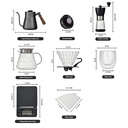 طقم تحضير قهوة مقطرة 7 قطع شنطة سفر متكاملة مع ميزان - Image 6