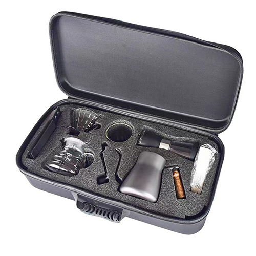 طقم تحضير قهوة مقطرة 7 قطع شنطة سفر متكاملة مع ميزان - Image 7