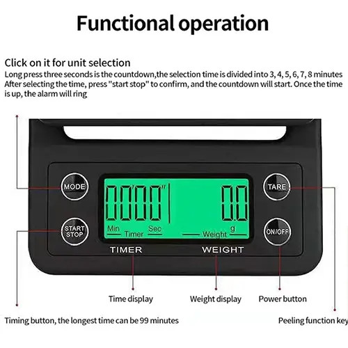 طقم تحضير قهوة مقطرة 7 قطع شنطة سفر متكاملة مع ميزان - Image 19