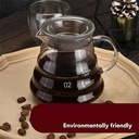 إبريق القهوة V60 من الزجاج المقاوم للحرارة بسعة 500 مل - Image 8