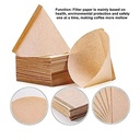 ورق فلتر القهوة من Primo Plus مكون من 100 قطعة لتصفية وتنقية القهوة من الشوائب ( باللون البني ) - Image 13