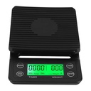 ميزان القهوة الإلكتروني مع مؤقت مدمج وشاشة LCD  باللون الاسود... - Image 17