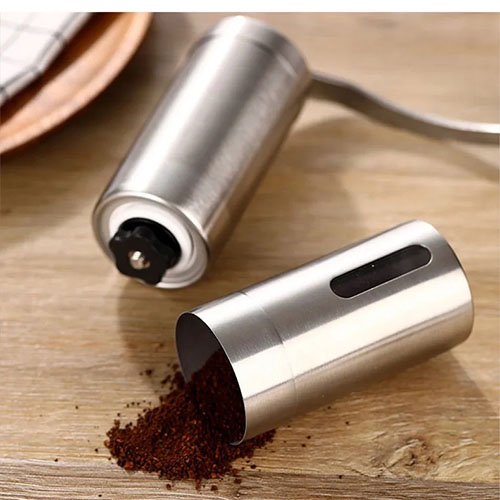 مطحنة قهوة يدوية احترافية مطحنة يدوية بتروس فولاذية لطحن دقيق - Image 3