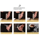 مطحنة قهوة يدوية احترافية مطحنة يدوية بتروس فولاذية لطحن دقيق - Image 7