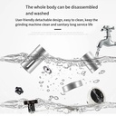 مطحنة قهوة يدوية احترافية مطحنة يدوية بتروس فولاذية لطحن دقيق - Image 8