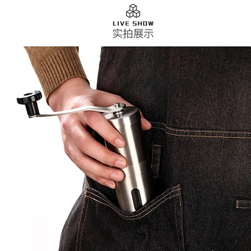 مطحنة قهوة يدوية احترافية مطحنة يدوية بتروس فولاذية لطحن دقيق - Image 13