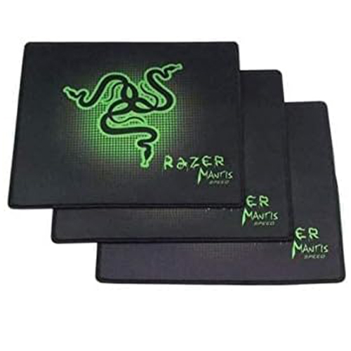 لوحة ماوس ألعاب مطاطية مربعة الشكل بتصميم ثعبان وحافة مقفلة - Image 3