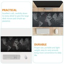 سجاجة لوحة المفاتيح والماوس على شكل خريطة باللون الاسود - Image 6